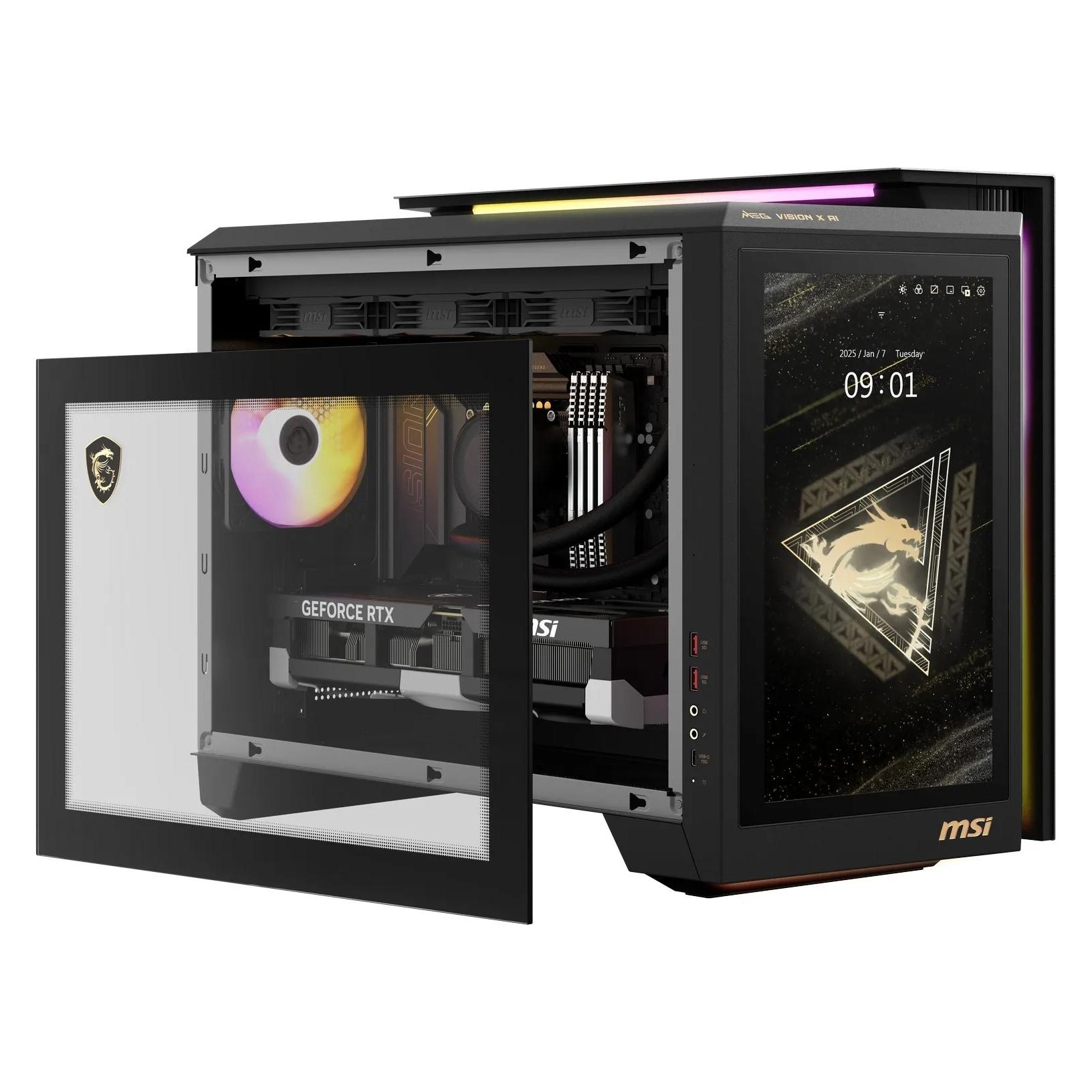MSI MEG Vision X AI 2NVR7-236AT Black (2000 GB, 64 GB, Intel Core Ultra 7 265K) (00B92111-236)