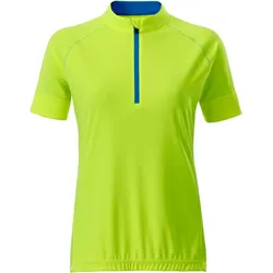 James & Nicholson Damen Radtrikot T-Shirt JN513 bright yellow/bright blue L