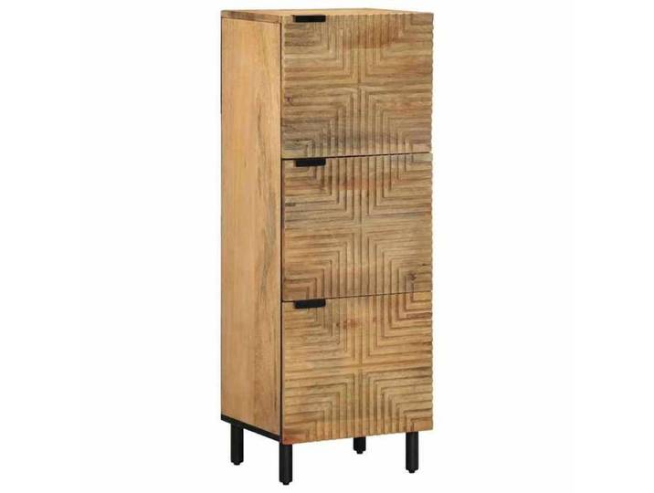 Buffet-Meuble de rangement marron 40x33x110 cm bois de manguier massif