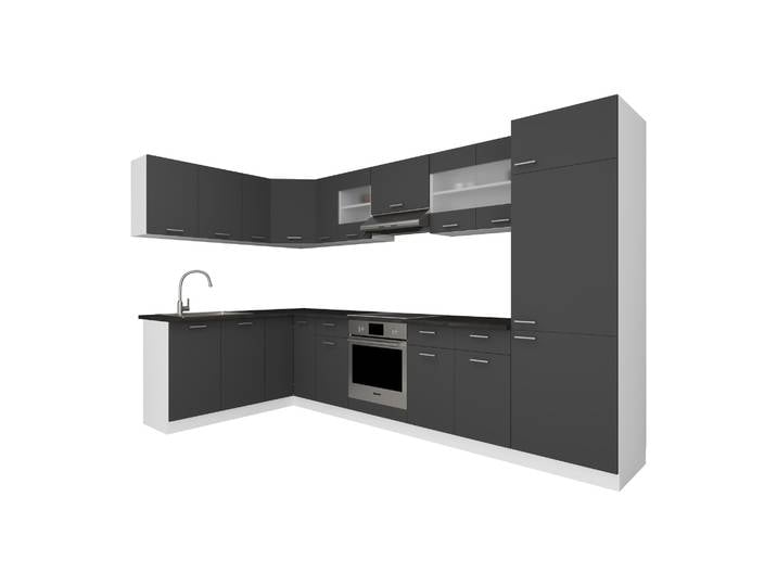 Cuisine De Cuisine Angulaire De 13-tlg 328 X 178 Esilo 207x505x46 - Vcm