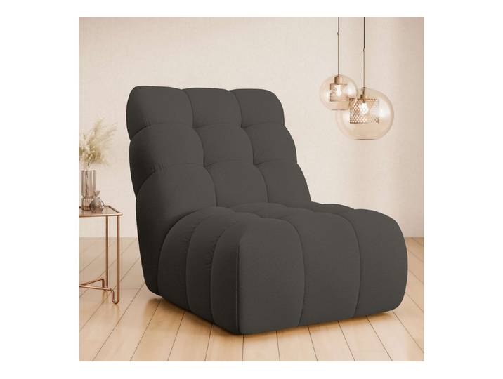 Home affaire Sessel AURELIAN, Love Seat XXL, Lese-Sessel, Big-Sessel, mit Wellenunterfederung, Velours, Struktur fein, Struktur grob