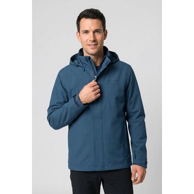 Regenjacke VAUDE, Herren, Gr. XL, blau (baltic sea), Obermaterial: 100% Polyester. Futter: 100% Polyamid. Netzfutter: 100% Polyester, Jacken Regenjacke, für Outdoor- und Sportaktivitäten, sportlicher Stil