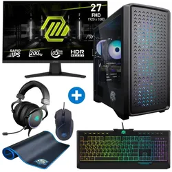 One Gaming Gaming PC Next Level Complete (480 GB, 16 GB, AMD Ryzen 5 5500, Radeon RX 9060 XT), PC, Schwarz