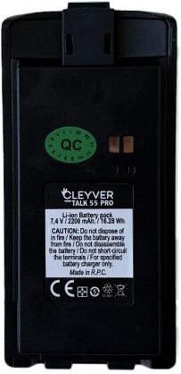 Cleyver batterie pour Talk 55 Pro Batterie Li-Ion de 2200 mAh pour talkie walkie Cleyver Talk 55 Pro