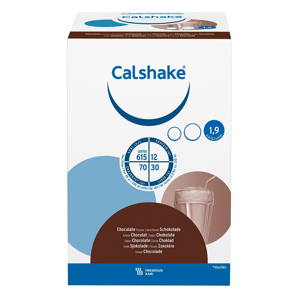 Calshake Schokolade Beutel Pulver 7x90 g