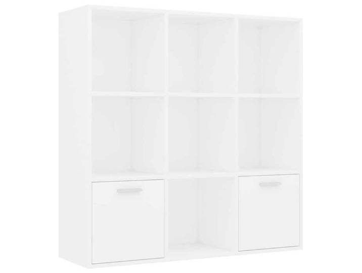 “Winter Sale TOP Armoire étagère magazine Blanc - Bibliothèque Blanc 98x30x98cm - Bois d'ingénierie PRO24854