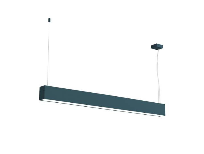 Suspension en métal bleu led 4000k