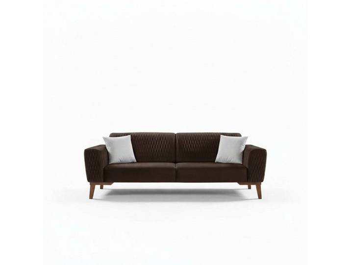 Xlmoebel 3-Sitzer Babyblaue Samt Couch für elegantes Wohnzimmerdesign, 3-Sitzer 1 Teile, Made in Europa