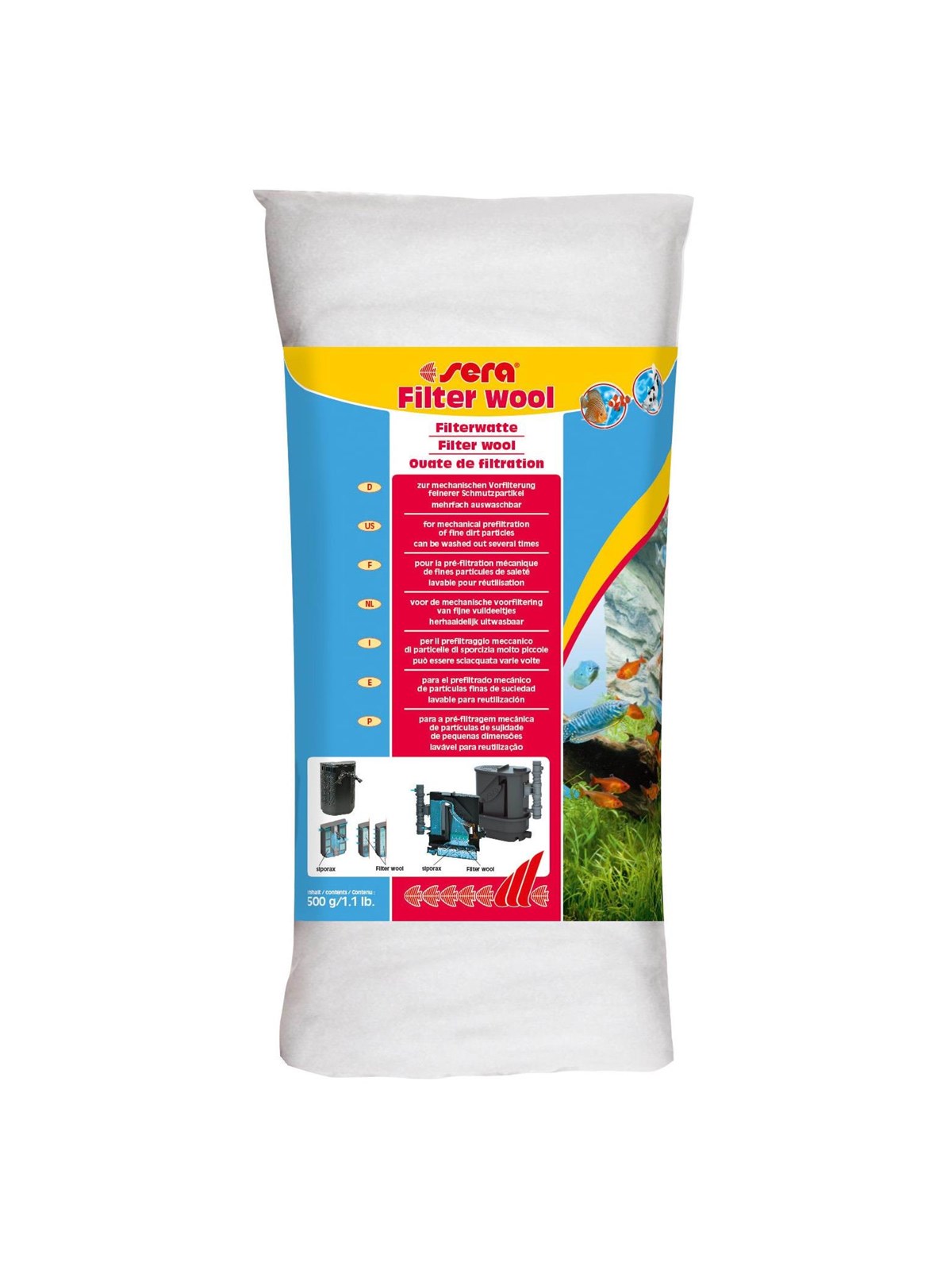 SERA filter wool 500g