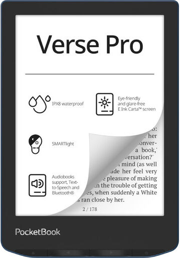 Pocketbook Verse Pro lettore e-book Touch screen 16 GB Wi-Fi Nero, Blu