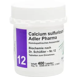 Biochemie Adler 12 Calcium Sulfuricum D 6 Adler Ph 400 ST