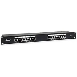 equip Patchpanel 16x RJ45 Cat6 19" 1HE schwarz, Server Zubehör, Schwarz