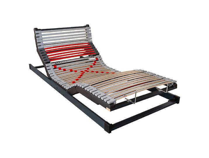 Lattenrost Divana motorisch verstellbar 90 x 200cm Massivholz Birke, lackiert Braun