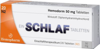 Hemopharm GmbH HEMODORM 50 mg Einschlaftabletten 20 St 03078669