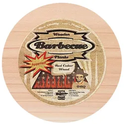 Axtschlag Räucherbretter (Wood Planks) Western Red Cedar Appetizer Plank rund 4er Pack 11cm