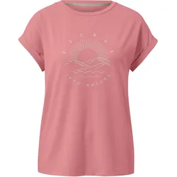 Tchibo - T-Shirt mit Print - Damen - Gr. L - beige