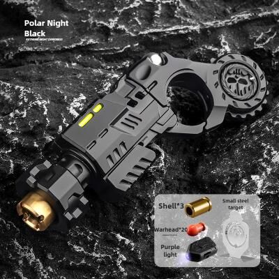 Quick Pick Pro Shell Ejecting Alloy Toy Gun Fidget Spinner Stress Relief Desk Gadget For Boys Gift black