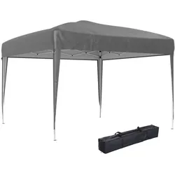 Outsunny Pop-Up-Pavillon Faltbarer Gartenzelt Outdoor mit Tragetasche 3x3m/Grau