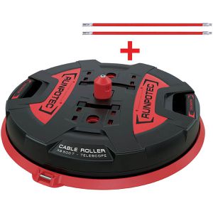 Runpotec Kabelabroller XB 500 T Cable Roller, aus Kunststoff, für Ø 50 - 1200 mm Kabeltrommeln & Kabelringe, bis 800 kg