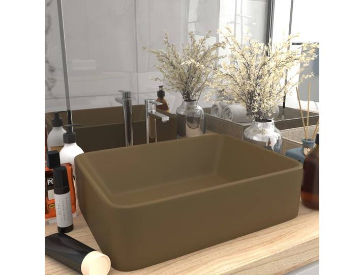 VIDAXL WASHBAIN 41X30X12 CM Keramikmatcream