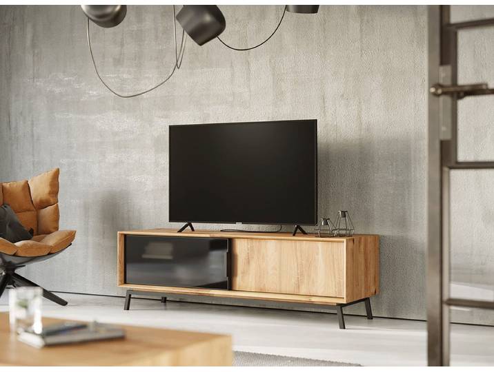 Katmandu TV-Board Modern Loft aus massiver Eiche