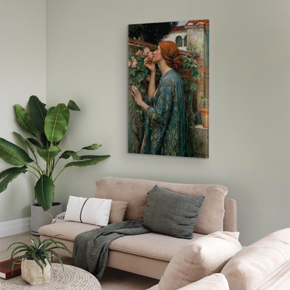 home24 Canvas afbeelding The Soul of the Rose groen/multicolor 40 x 60 cm