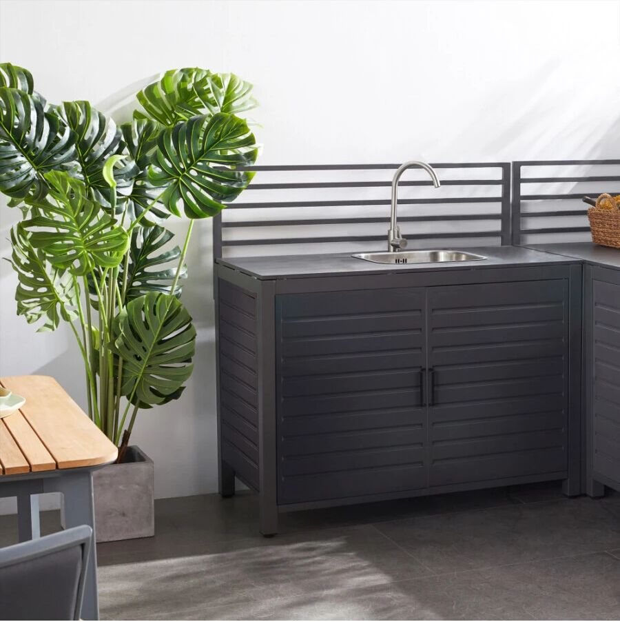 Elica Garden MODULO CON LAVELLO PER CUCINA OKLAHOMA ANTRACITE