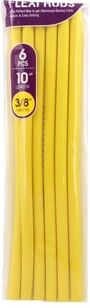 Kiss Flexi Rods 10" 3/8" Rulos Flexíveis #Yelow 6 Unds