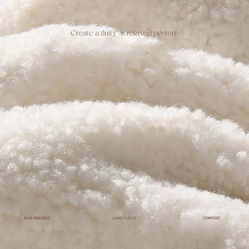 INF Sherpa Fleece Schal - Winter Verdickter Warmer Nackenwärmer, Weicher & Gemütlicher Nackenschutz Beige