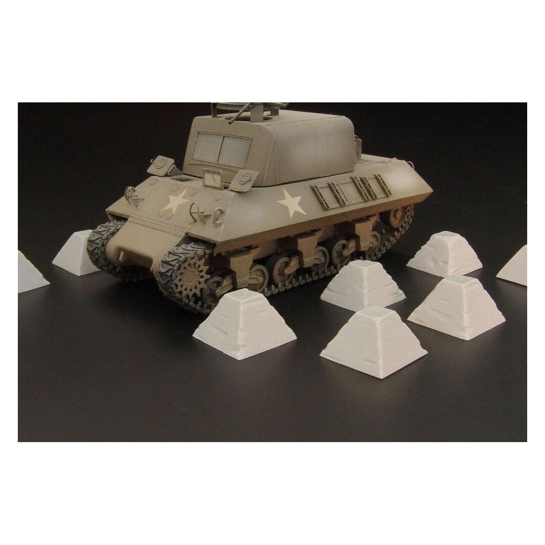 Hauler Dragon's Teeth tank traps (HLH72052)