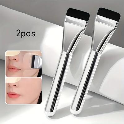 Uplifted Finds Industrial Standard Ultra Fine Oval Foundation Brush 2 Pcs