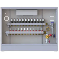 Danfoss Station UnoFloor Comfort 12R 12 HK, rechts mit AB-PM-Set, 230V