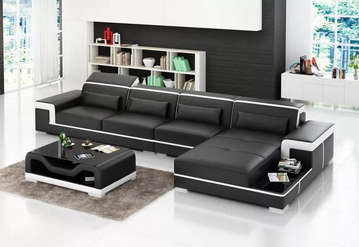 Designer Sofa Wohnlandschaft Ecksofa Polster Ecksofa Ecksofa L-Form Ledersofa