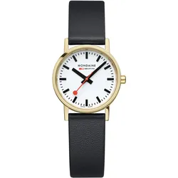 Mondaine A658.30323.10SBBV Damenuhr Quarz Classic Schwarz/Goldfarben