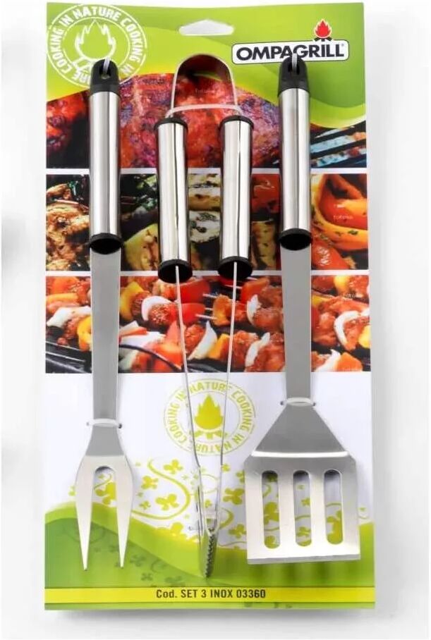 Ompagrill SET 3 PZ. ACCIAIO INOX