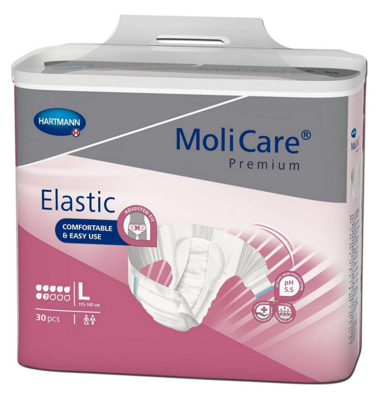 Hartmann Molicare Premium Slip Elastic 7 gouttes Large - 3 paquets de 30 protections