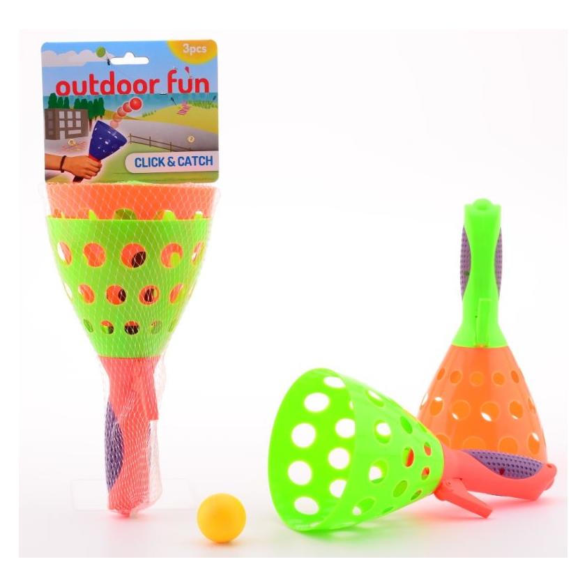 Johntoy Fangballspiel Outdoor Fun Mega 3teilig (29338)