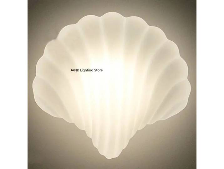 Lampes murales en verre à coque blanche minimaliste moderne salon chambre chevet couloir LED lumières maison hall éclairage décoration