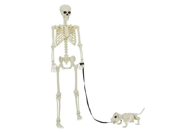 vidaXL Halloween-Deko 155/38.5 Cm Weiss Polypropylen, Weiß, Kunststoff, 38.5x15x155 cm, Dekoration
