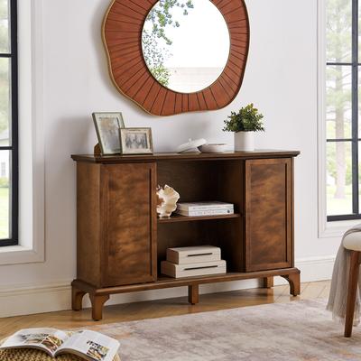 Cusp Barn "47.6"" Sideboard Buffet Cabinet with Storage, Fluted Sideboard with 2 Sliding Doors, TV Media Console, Storage Cabinet"