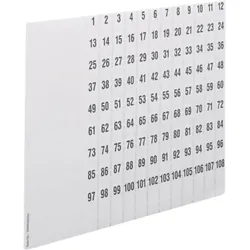 Hager Beschriftungsbögen,uniZ Nummerier.1-108 ZZ90C (VE10)
