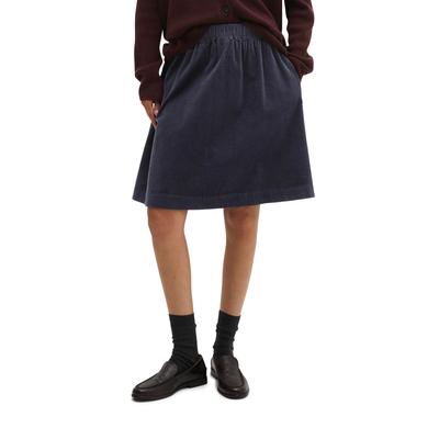 Webrock MARC O'POLO "aus Baumwoll-Breitcord", Damen, Gr. 32, maritime blau, Obermaterial: 100% Baumwolle, unifarben, ausgestellt kurz, Röcke