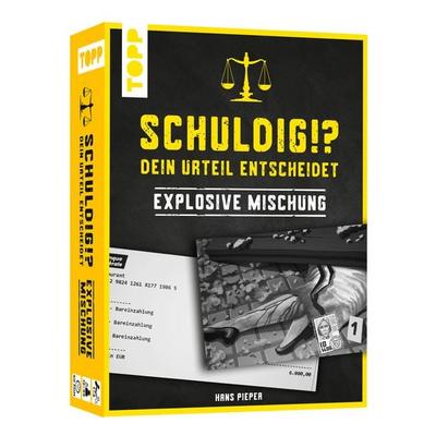 Schuldig?! Dein Urteil entscheidet – Explosive Mischung. Krimispiel in 50 Karten
