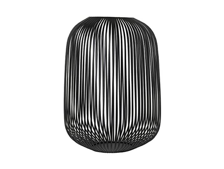blomus LITO L – Lanterne décorative en Acier Inoxydable 33×33×45 cm Photophore pour Bougie Grand Vent Lantern d’intérieur – Couleur Noir