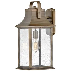 Wandleuchte Wandlampe Außenleuchte Gartenlampe Bronze Alu Glas IP44 B 21,6cm