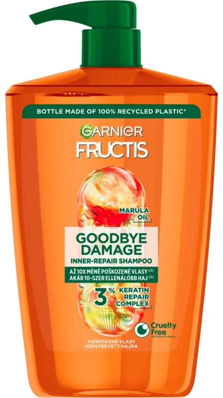 Garnier Fructis Goodbye Damage shampoing fortifiant pour cheveux abîmés 1000 ml