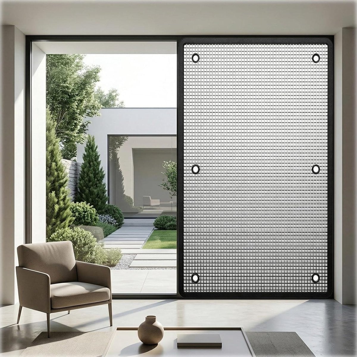 Isolerende Raamfolie Blackout Privacyfolie Zilver 100 x 180 cm
