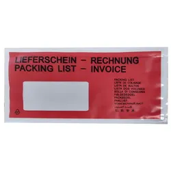 LMG Lieferscheintaschen Kunststoff DIN lang