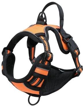 Uplifted Finds Heavy Duty No Pull Reflective Adventure Harness orange s