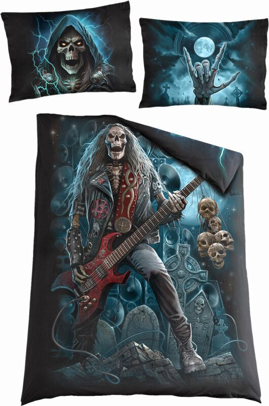 Spiral beddengoed Grim Rocker multicolor voor volwassenen van Spiral Designs Ltd